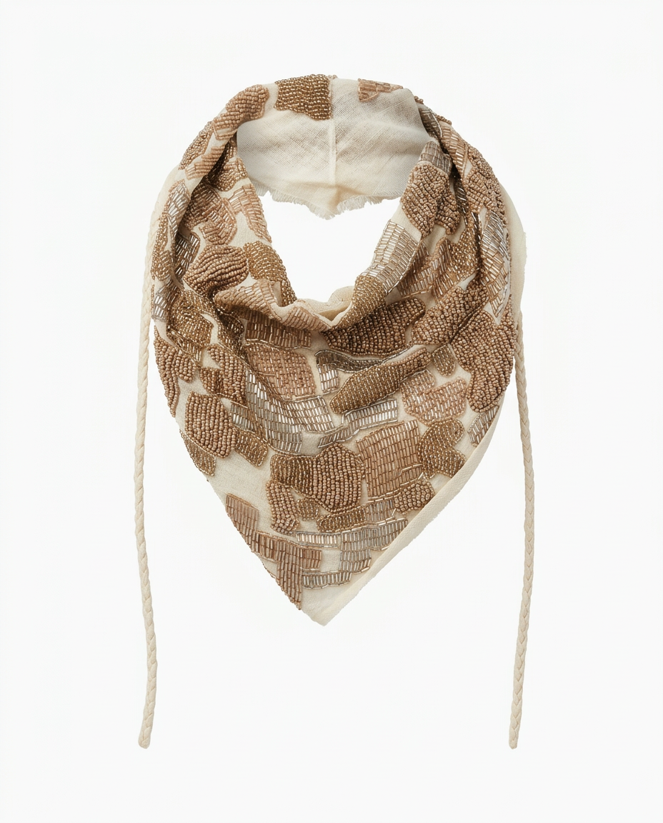 Banu bandana – hand-beaded bandana, image 2