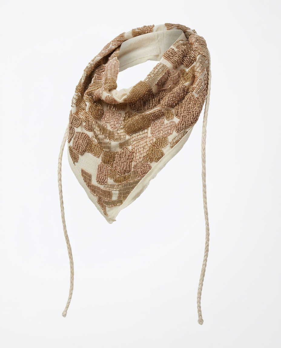 Banu bandana – hand-beaded bandana, image 3